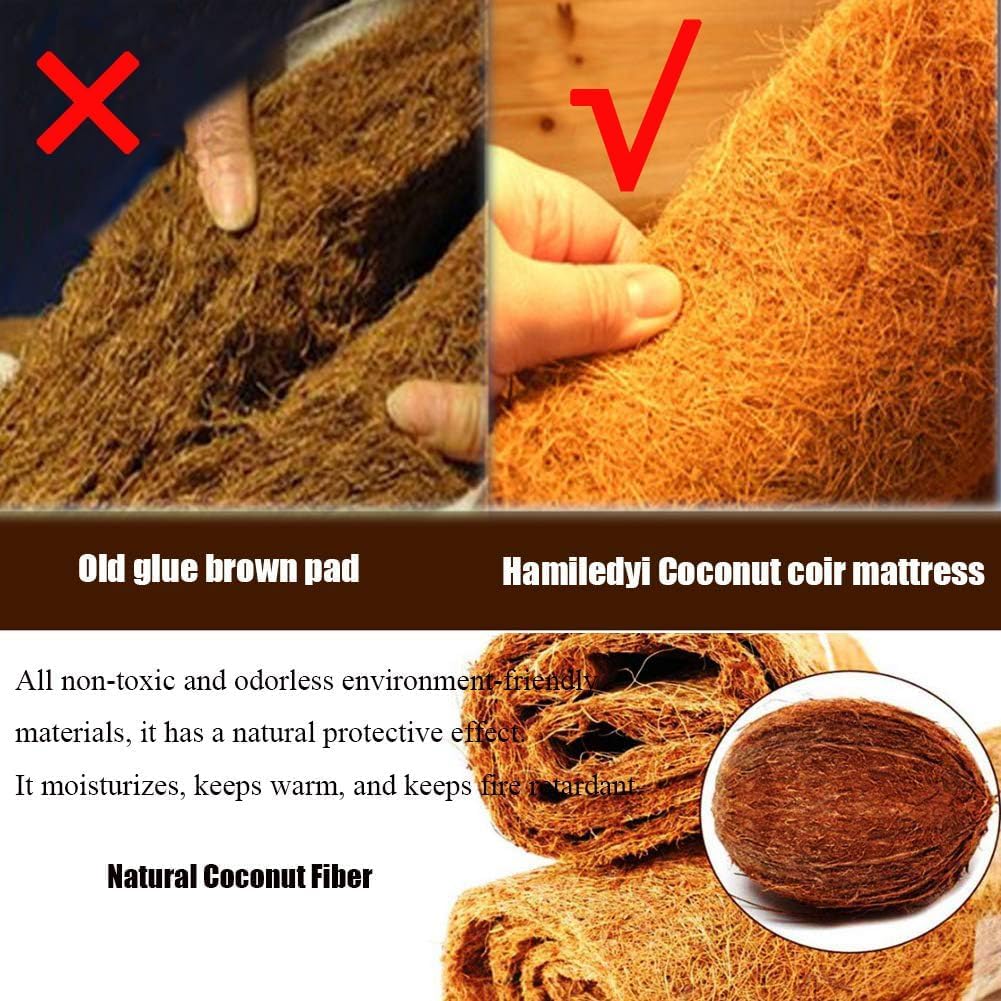 Hamiledyi Alfombra para reptiles de 157 pulgadas de largo x 16 pulgadas de ancho, fibra de coco natural, alfombra de tortuga para terrario de mascotas, suministros de reptiles para lagarto, serpiente,