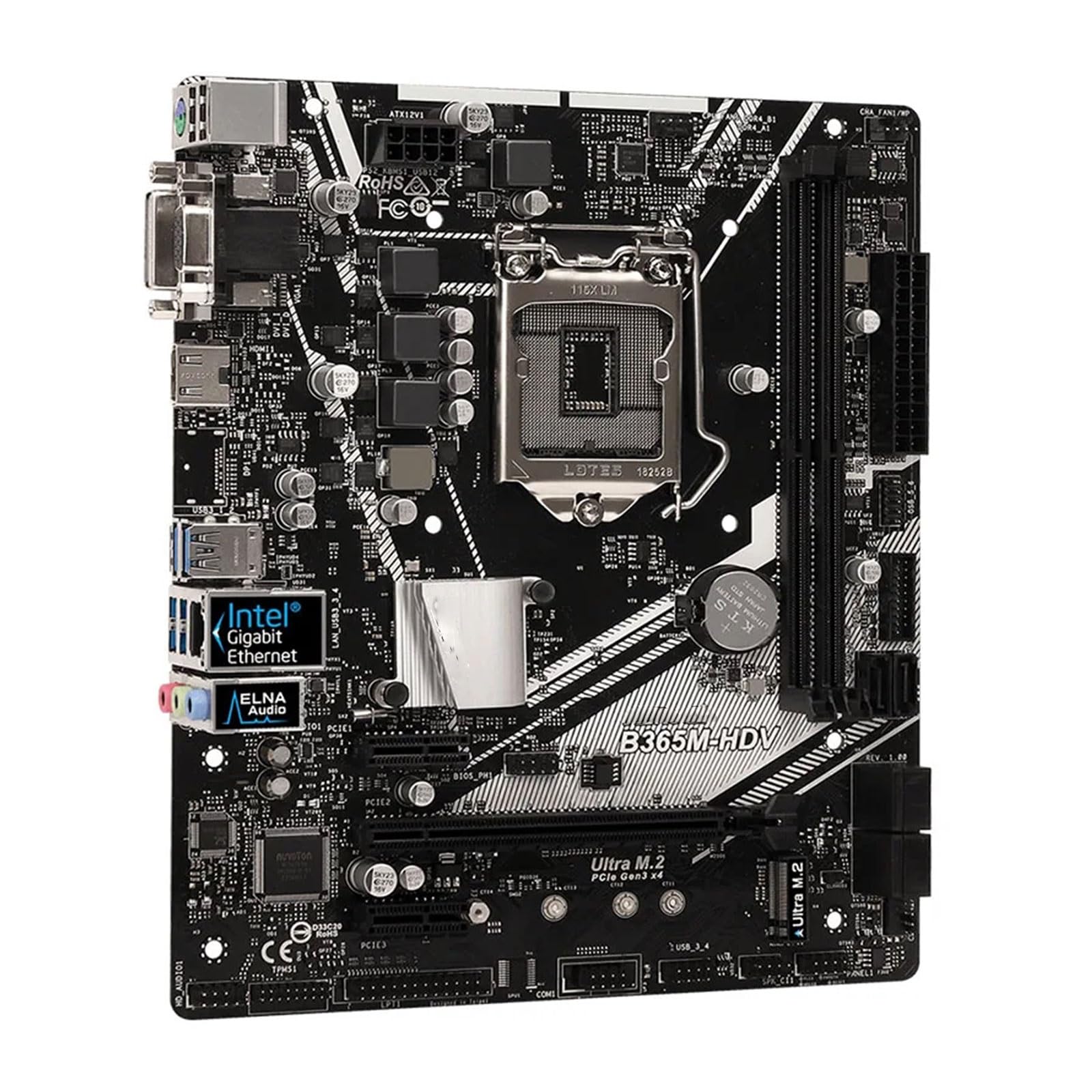 Schede madri per computer Fit For Asrock B365M-HDV Desktop Intel B365 B365M DDR4 Scheda madre LGA 1151 I7/i5/i3 USB3.0 SATA3