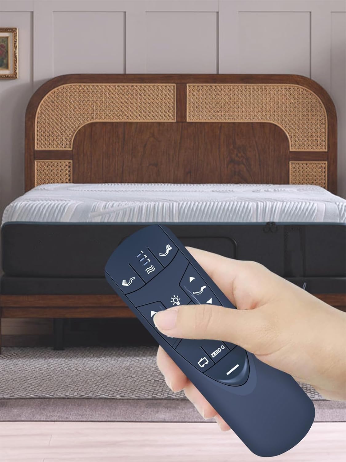 RF502A Replacement Remote Control for Tempur-Pedic Ergo or Ergo Extend Adjustable Bed Base JLDK.33.01.37 RF502A