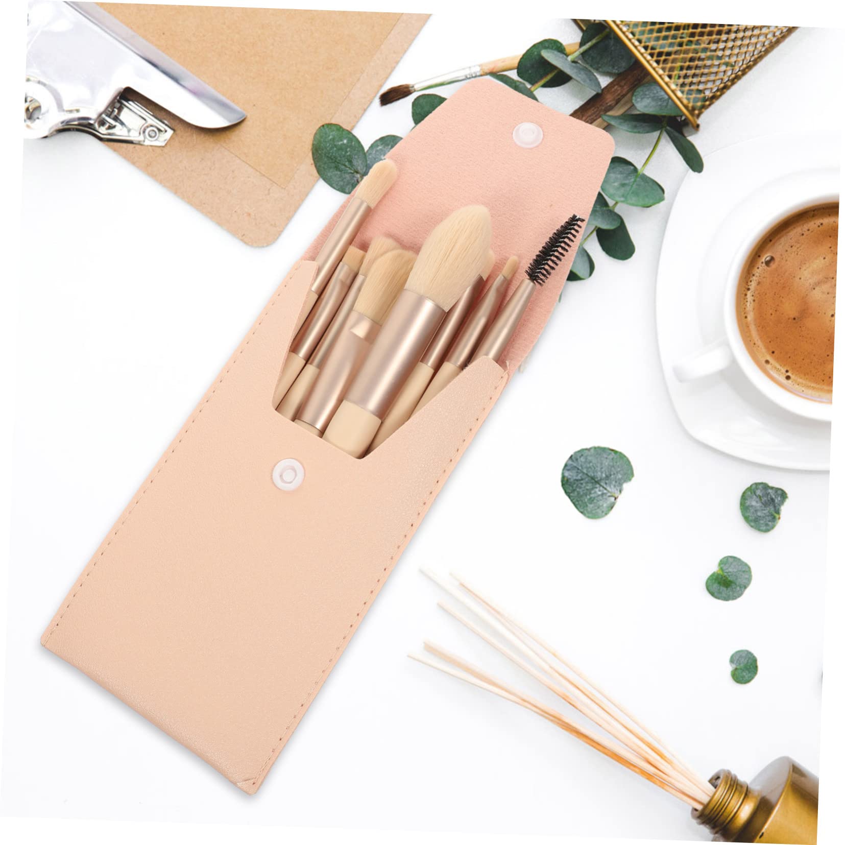 Healeved 5sätze Teiliges Make-up-pinselset Mit Holzgriffen Professionelle Kosmetikwerkzeuge Für Blusher Puder Und Concealer Tragbar Und Vielseitig Farbe