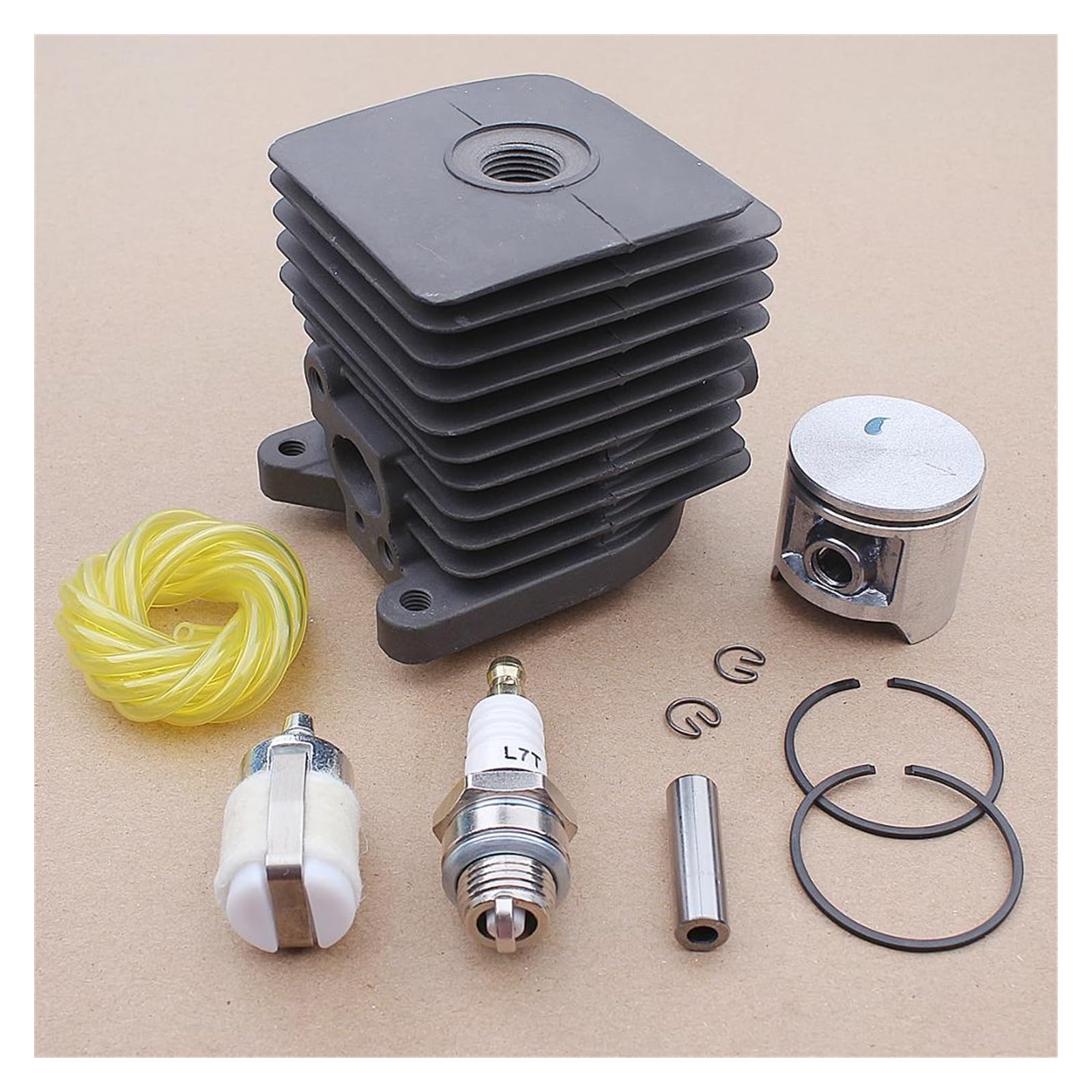 1 zestaw 33.5MM zestaw sworzni tłokowych cylindra dla Homelite S25 25cc 2500 akcesoria do trymera kosa do zarośli przewód paliwowy filtr węża część narzędzia