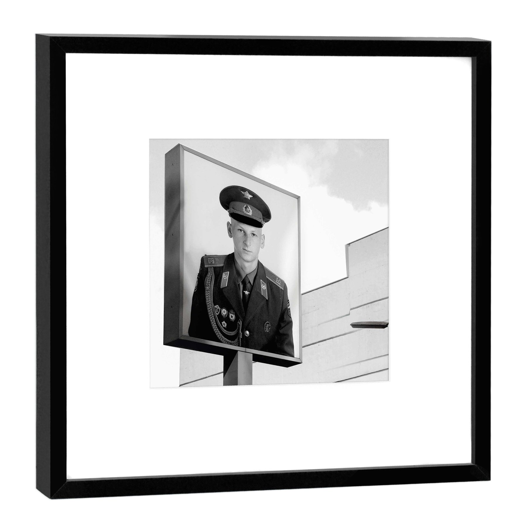Cadre photo Checkpoint Charlie souvenir Berlin idée cadeau photo en bois