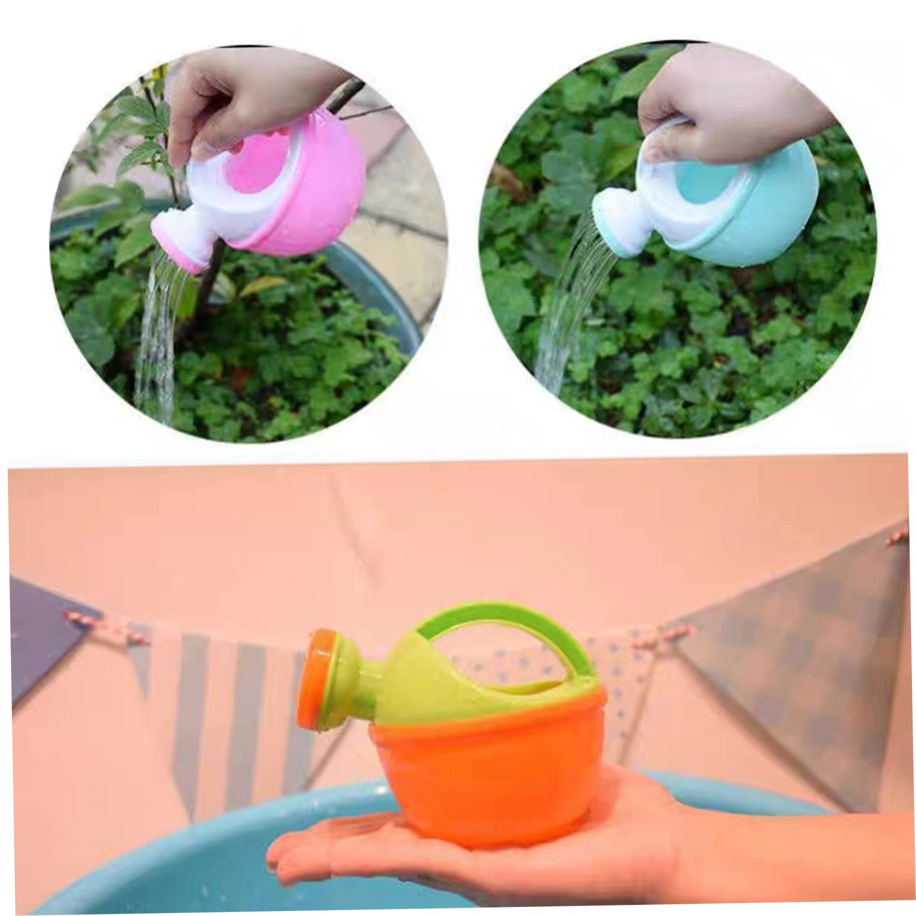 Regadera de Playa para niños pequeños, regaderas para niños, 2 Piezas de Juguete de plástico, Juguetes de baño Divertidos, jardinería educativa para (Color Aleatorio) para Uso Diario