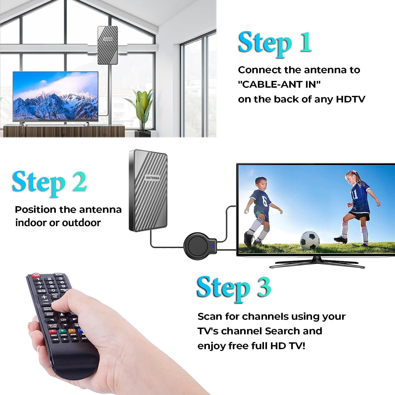 Antenna TV aggiornata 2026 per Smart TV