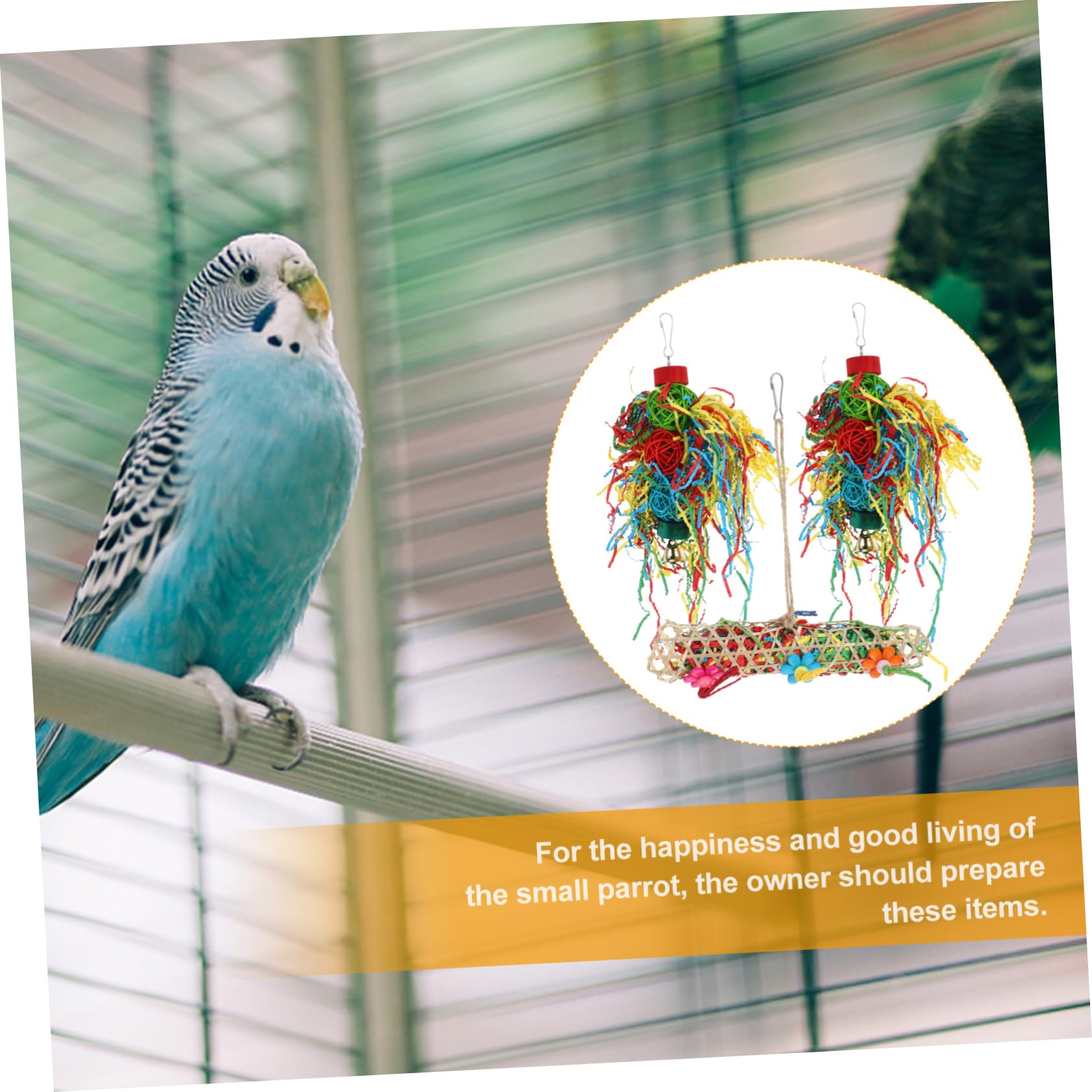 Yardwe 9stücke Teiliges Vogelspielzeug Hängendes Kauspielzeug Für Wellensittiche Und Papageien Sicheres Und Langlebiges Zubehör Käfigdekoration Und Beschäftigung