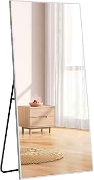 ref. の 姿見 【新品同様】 Amazon.co.jp: 全身鏡 姿見鏡 スタンドミラー アルミ 直角