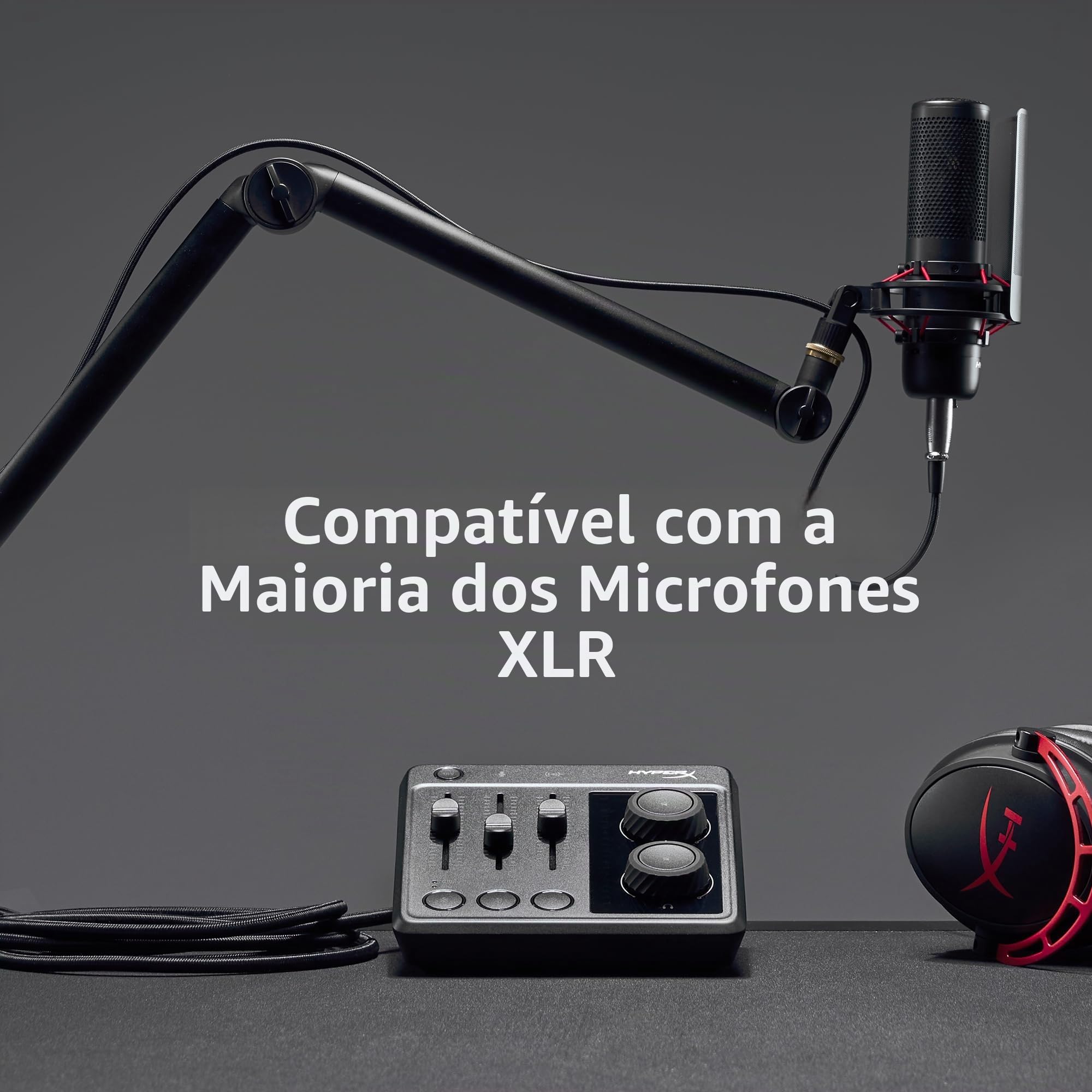 HyperX Mixer de áudio - Interface de áudio : Amazon.com.br