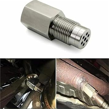 Car O2 Lambda sensor Carbon Steel Oxygen Sensor Adapter Car Check Engine Light Fix Catalytic Mesh Oxygen O2 Sensor Spacer Adapter Air Fuel Ratio Lambda O2(C)
