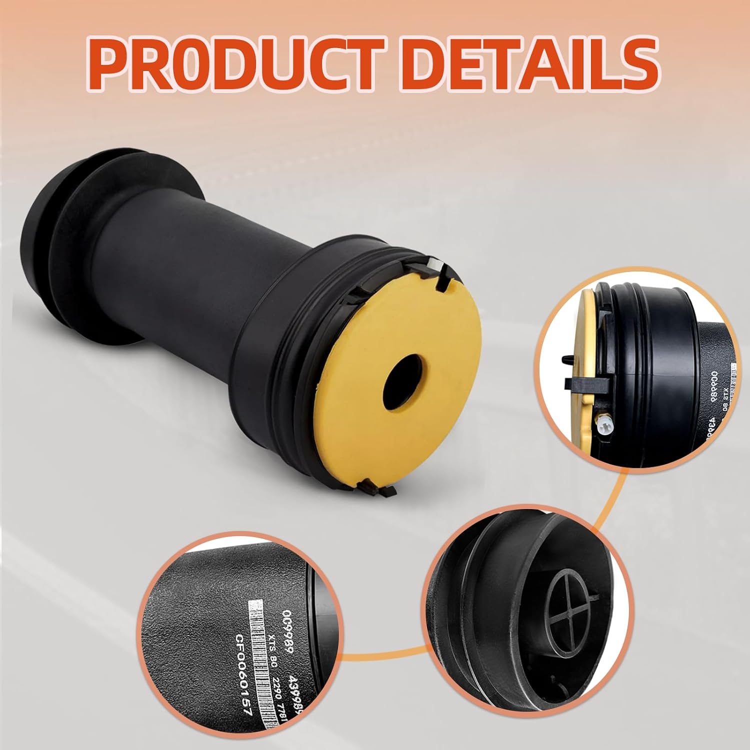 Rear Air Suspension Spring Bag Compatible with 2013-2019 Cadillac XTS 3.6L V6 Car Air Suspensions, OEM Replace# 22907781, 23116448, 23126011