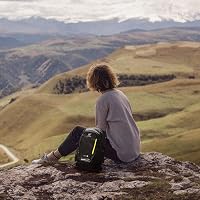Rucsac de drumeție ușor SKYSPER 20L cu pernuță de spate din plasă 3D respirabilă, rucsac de zi pentru trekking pentru bărbați și femei, negru 8