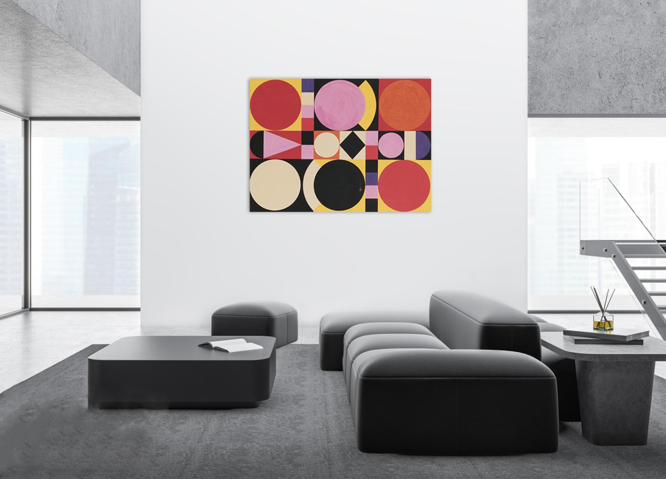 LXURY Stampe su Tela con Cornice in Legno-Catena-Famose Riproduzioni Quadri su Tela-Artistica Immagini Decorazione Casa Ufficio 80x110cm31x43inches Incorniciato