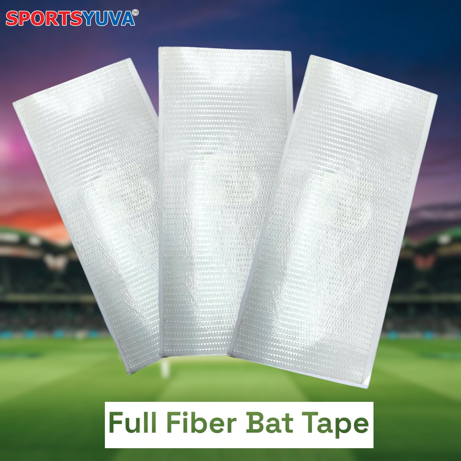 SPORTSYUVA Cricket bat face Tape, Anti Scuff Fiber Sheet-Bat Protection Sheet Pack of 3