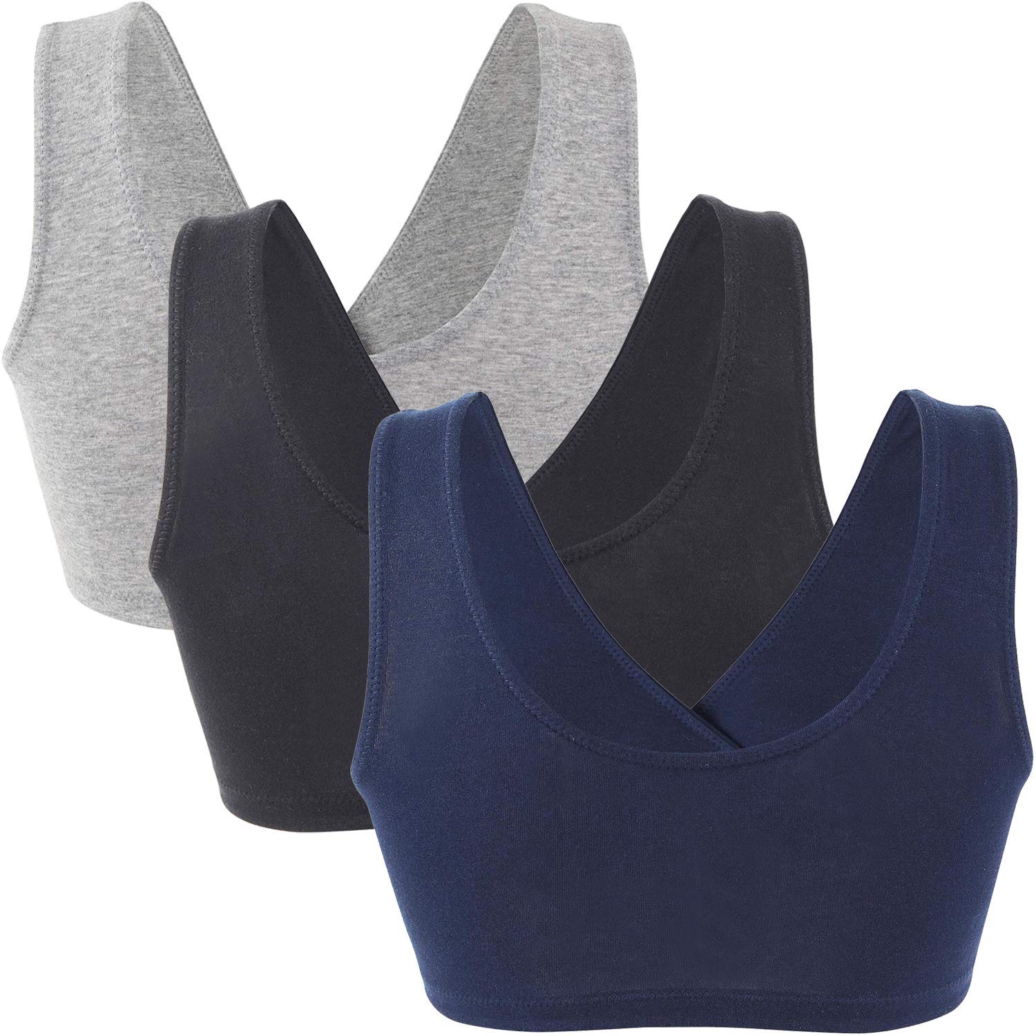 Maternity Nursing Bras, Seamless Maternity Bra for Pregnancy & Breastfeeding, Comfortable Wireless Bra Night Sleep Top — view 2