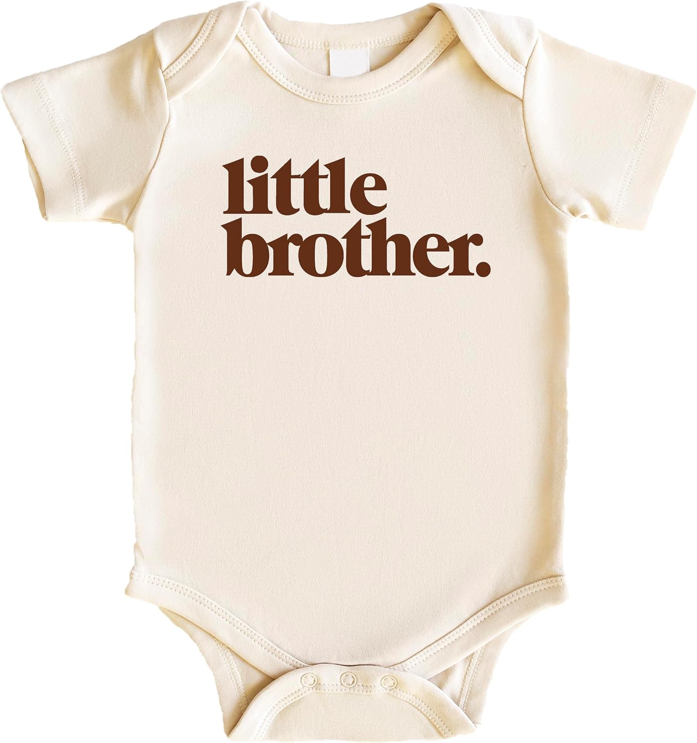 Olive Loves Apple Little Brother Bodysuit for Baby Boys Sibling Outfits