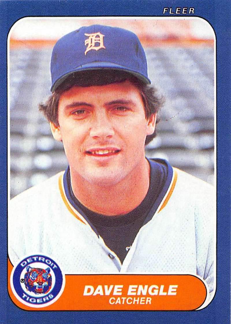 Baseball MLB 1986 Fleer Update #U-39 Dave Engle VG Tigers