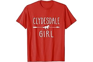 Clydesdale Horse Shirts for Girls Who Love Horses