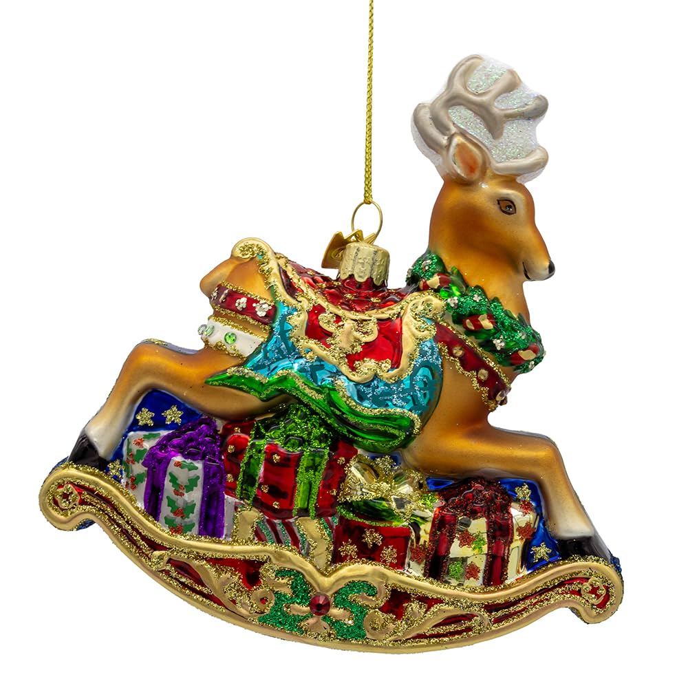 Décoration en verre Kurt Adler Bellissimo : le cadeau de Noël idéal pour collectionneur