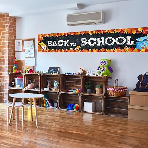 Miniatura 4 de Camino de mesa de regreso a la escuela, 14 x 72 pulgadas, camino de mesa de regreso a la escuela, camino de mesa de bienvenida a la escuela,