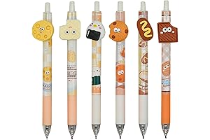 Maydahui Kawaii Food Theme Gel Pens Fun Sticker Retractable Pens Cute Writing Supplies