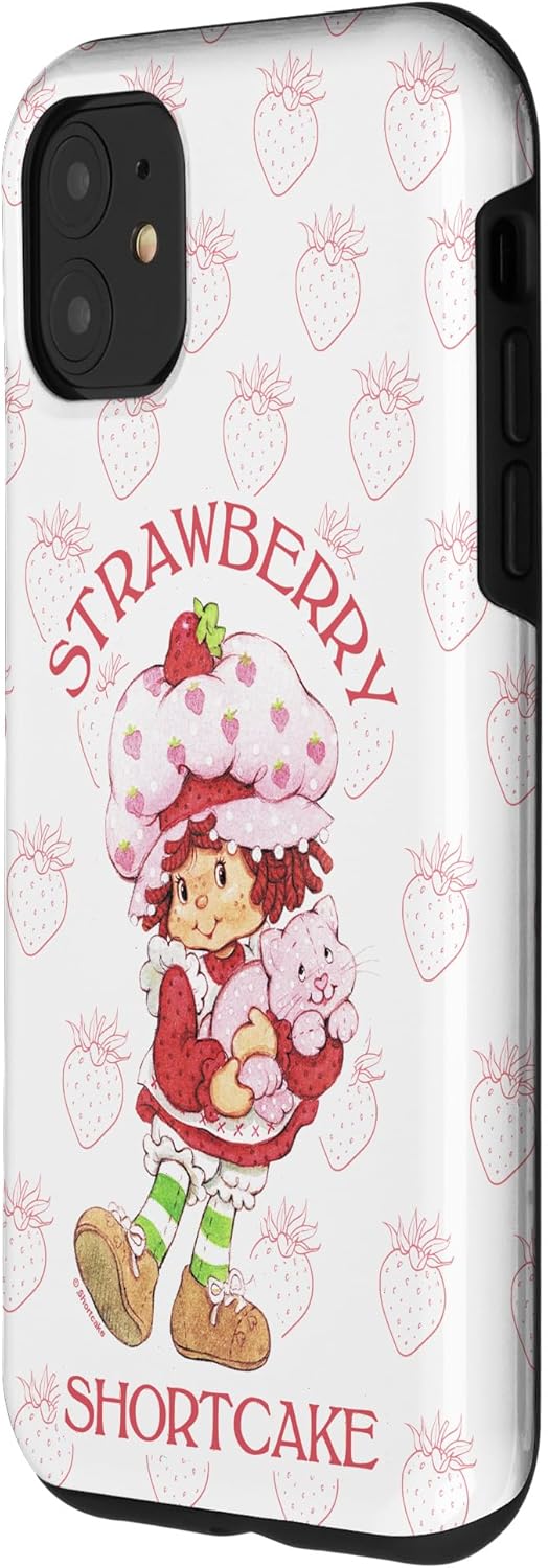 Strawberry Shortcake Cutie Vintage Strawberries Pattern Case for iPhone 11