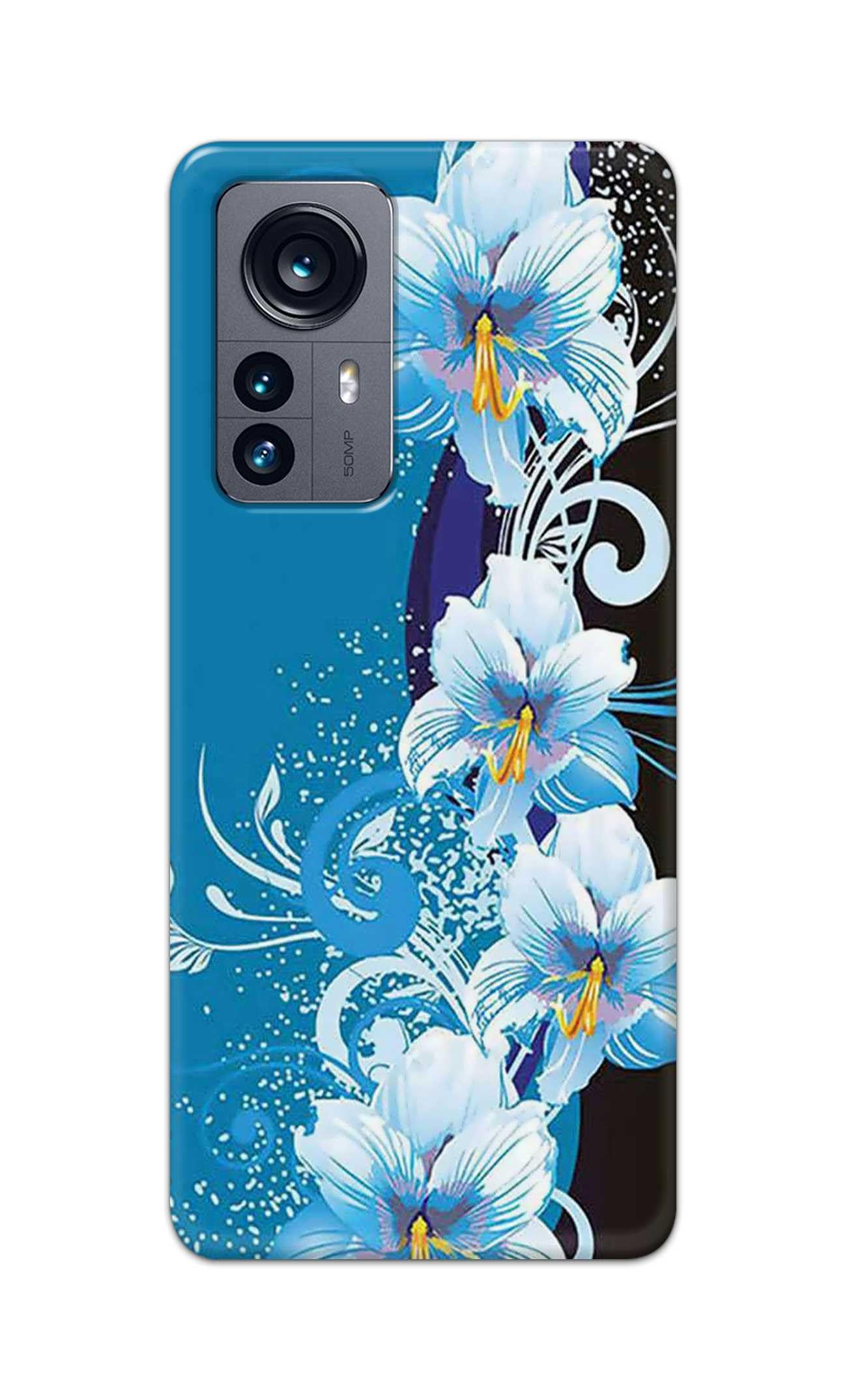 PRINTFIDAA® Printed Hard Back Cover for Xiaomi 12 Pro Back Cover (Floral Design) -280724(IG)