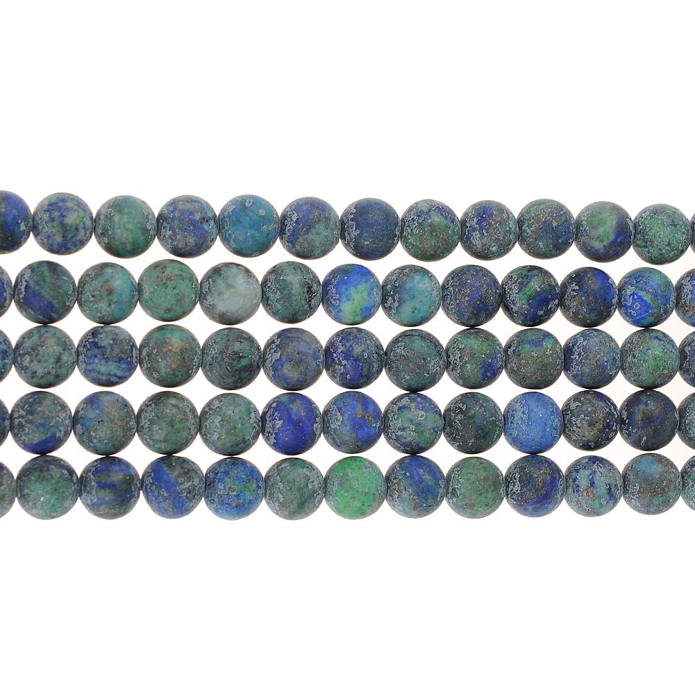 Bracelet Perles Lapis Lazuli Chrysocolle Péridot Agate Noire 8