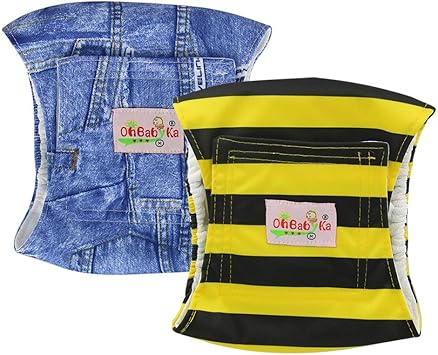 Amazon Co Jp Ohbabyka犬用 マナーベルト マナーバンド オムツカバー ドッグウェア 犬の服 しつけ マーキング防止 トイレ おしっこ失敗 介護用 2点セット S Mgnk1011 ペット用品