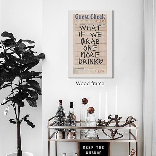 Miniatura 3 de Arte de pared retro con diseño de cuadros para invitados, póster decorativo moderno y estético en blanco y negro, 12 x 16 pulgadas, enmarcado con