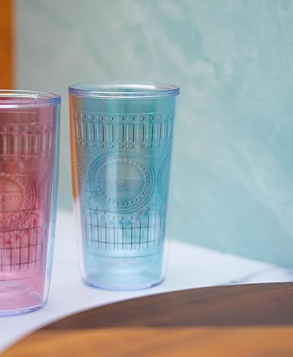 Miniatura 6 de Tervis Romantic - Vaso aislado en relieve de la colección Hobnail de 16 onzas, luna azul