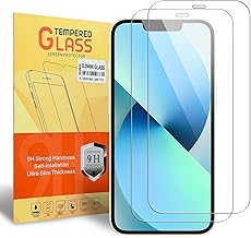 2- Pack Screen Protector For iPhone 12 & iPhone 12 Pro (6.1-Inch), Tempered Glass Film, Anti-Scratch, Anti-Shatter