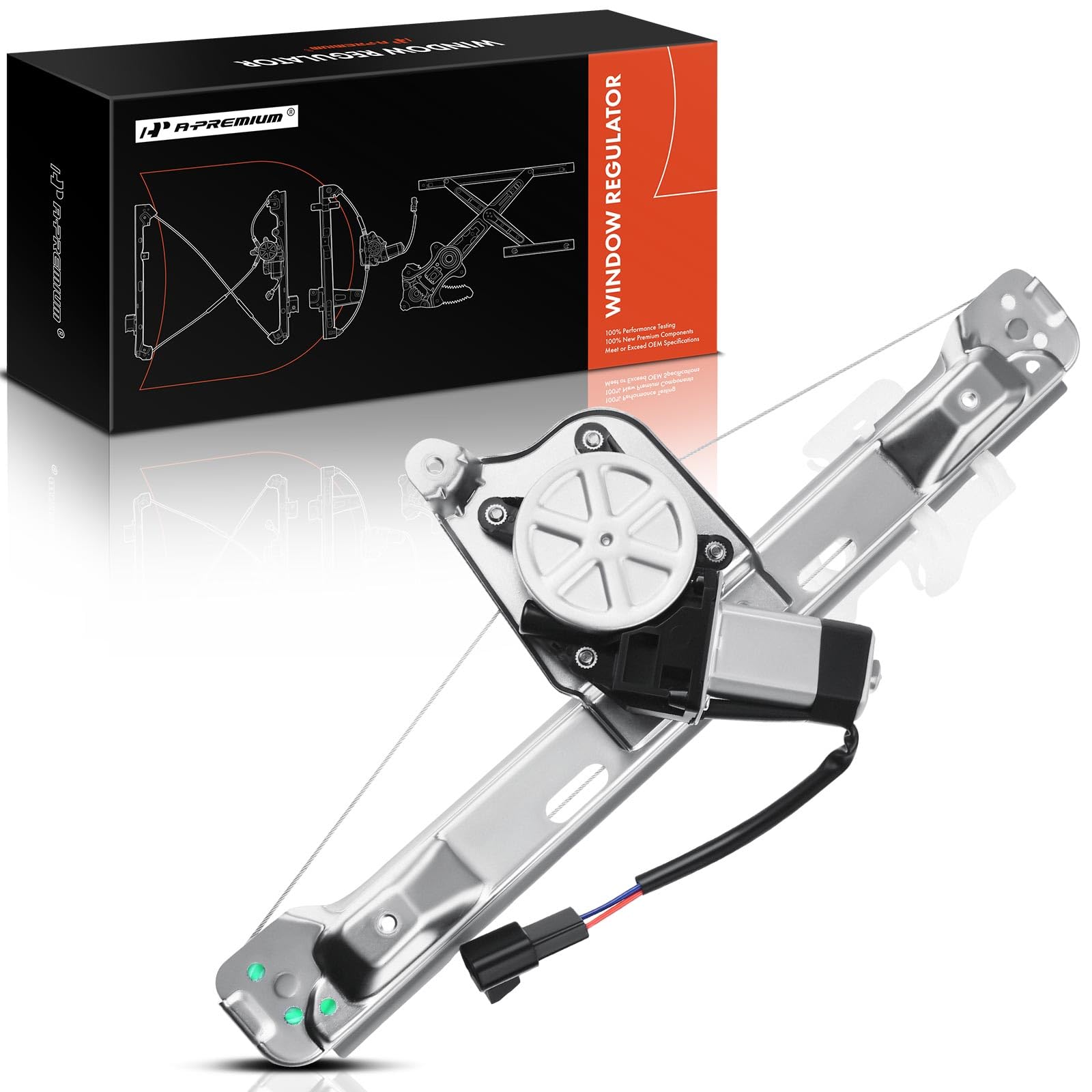 A-Premium Power Electric Window Regulator with Motor Compatible with Chevrolet Malibu 2004-2005 Rear Left Driver Side