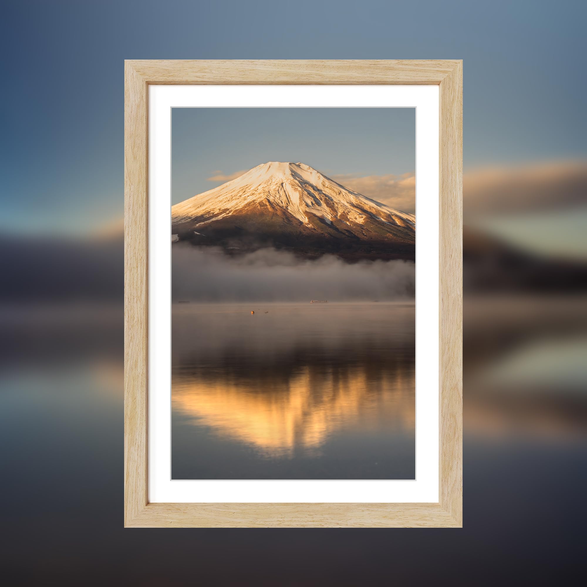 Ramka na plakat 12 x 18, obrazy ekspozycyjne 11 x 17 z matą lub 30 x 45 cm, bez, wiszące ramki ścienne, naturalny dąb, 3 szt