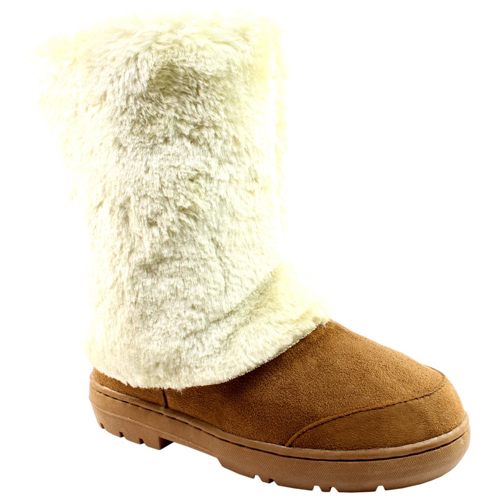 Holly Womens Covered Waterproof Winter Snow Boots - Tan - 5-38 - AEA0161