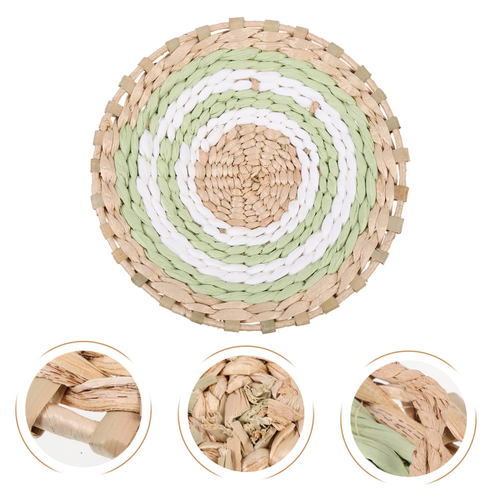 Zerodeko 3piezas Adorno De Pared Woven Nordic Style Decoración Artesanal De para Dormitorio Accesorio Elegante y Natural para Colgar Casa para Bodas y