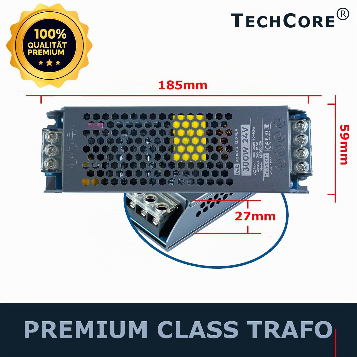 10M Premium 24V RGB+NW RGBW LED Streifen Band Strip 5050 SMD RGB+Kaltweiss LED Lichtleiste 600LEDs 60LED's/M +controll mit RF TOUCH Fernbedienung +300W Netzteil Slim Trafo