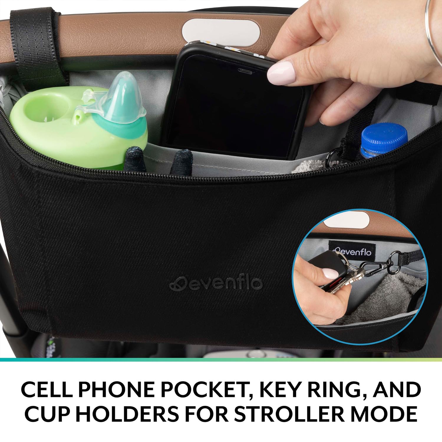 Shyft DualRide - Bolso bandolera organizador para cochecito