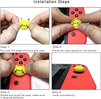 Vista 6 de TIKOdirect Lindas tapas de agarre para pulgar compatibles con Switch Joy-conOLEDSwitch Lite, agarre de tapa de mando Kawaii, 4 piezas, cubierta