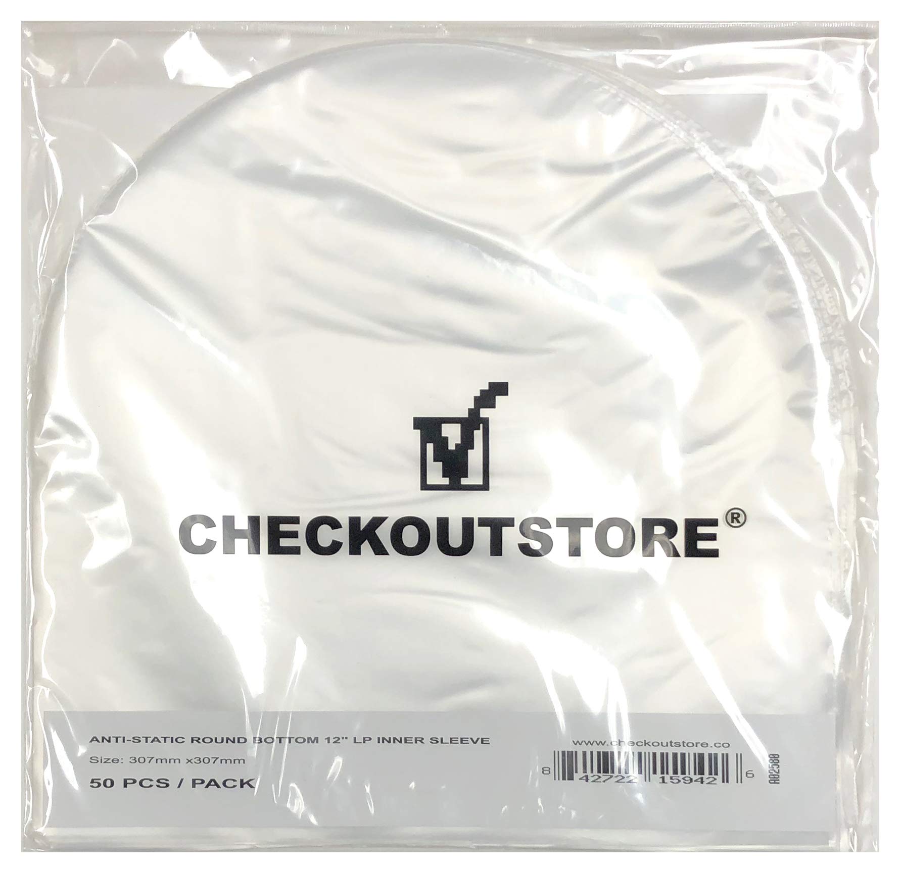 CheckOutStore (500) Anti Static Round Bottom for 12
