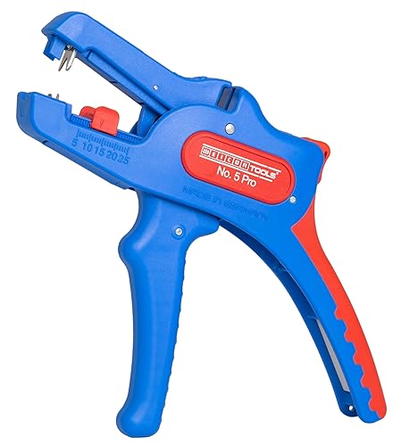 WEICON TOOLS Pelacables N 5 Pro Pelacables automático para todos los conductores flexibles y sólidos comunes rango de trabajo 0,2-16,0 mm