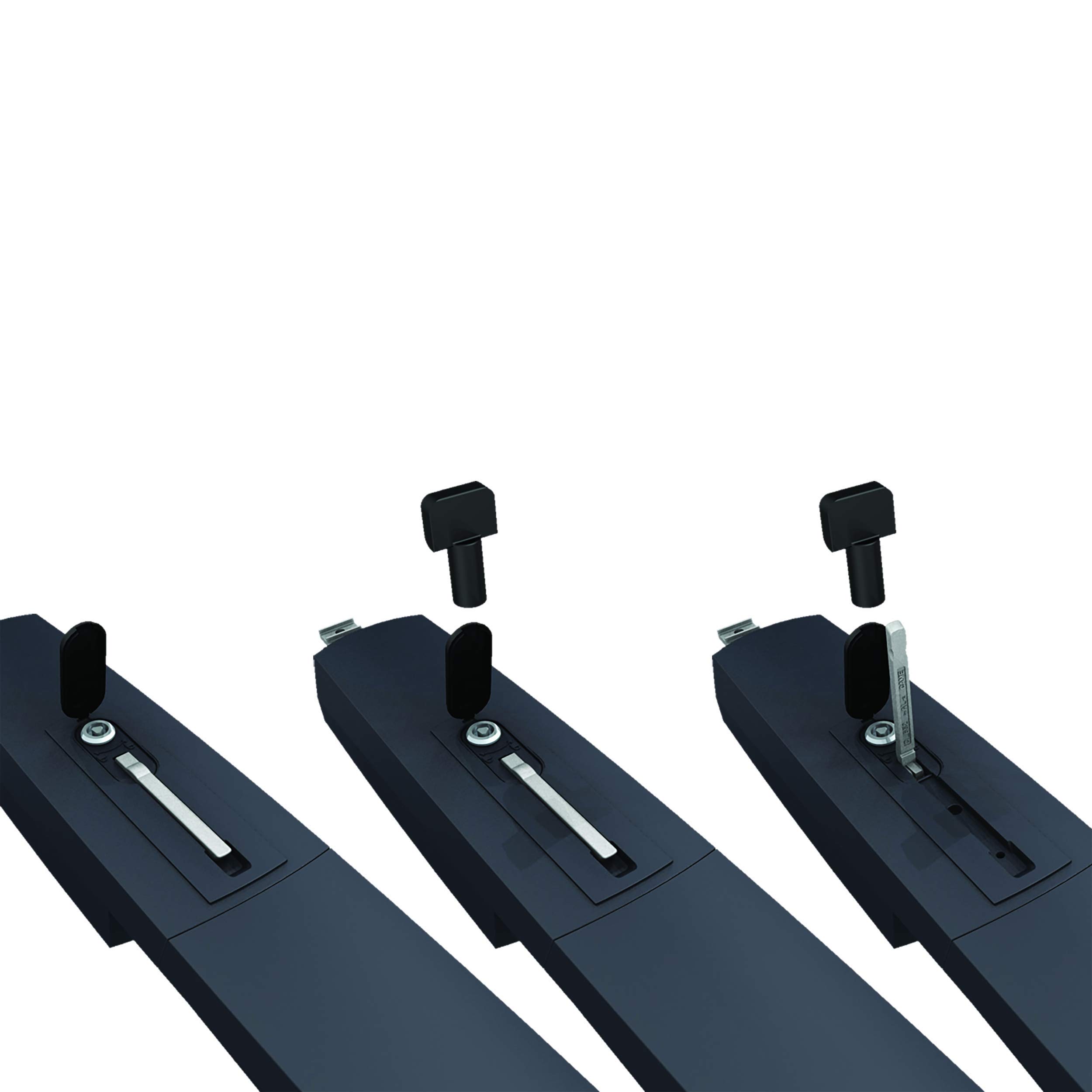 CAME 8K01MP-016 KIT AXL PER CANCELLI A BATTENTE FINO A 2 METRI E FINO A 250 KG DI PESO, SISTEMA DC 24 V, COLORE GRIGIO