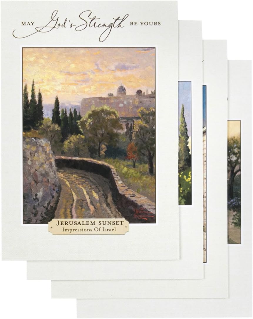 DaySpring Thomas Kinkade - Get Well - Inspirational Boxed Cards - God's Strength - 74869,Multi Color