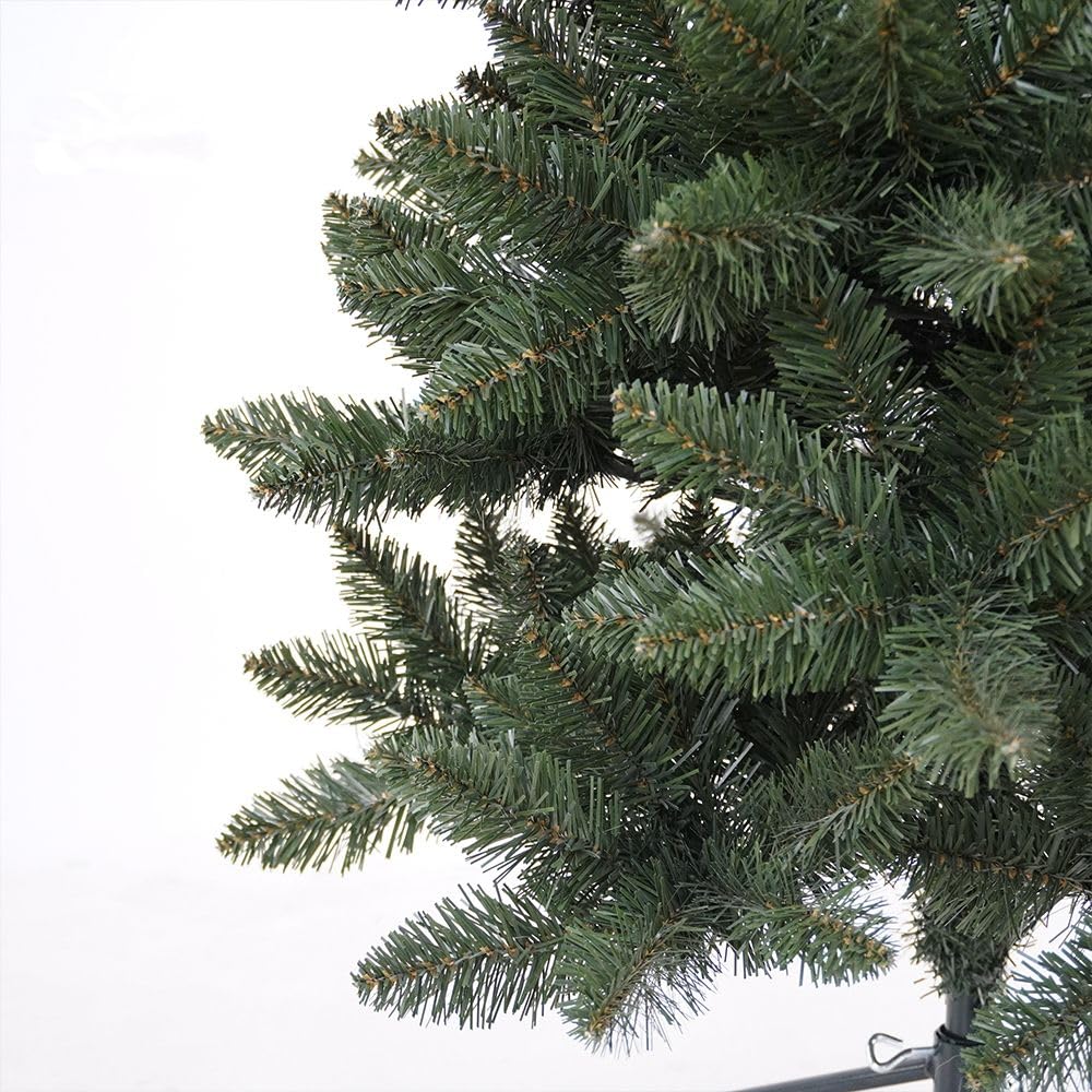 Albero di natale Slim Pino Verde 210CM Superfolto Realistico Apertura Ombrello 58cm diametro (Verde)