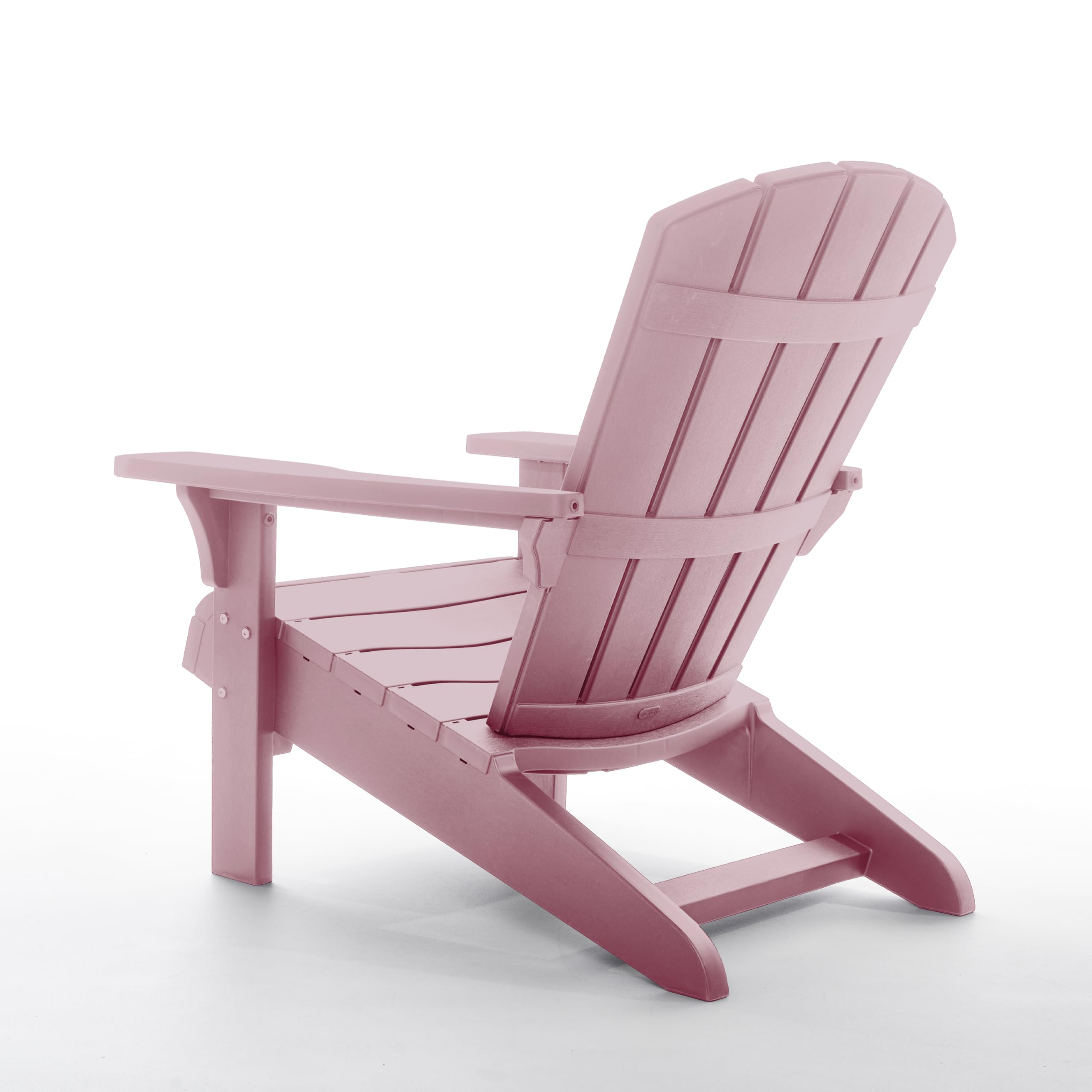 Keter Allibert by Troy Adirondack Chair - Silla de jardín de plástico para Exteriores, diseño clásico Americano, para jardín, terraza y balcón. (Rosa Antiguo, Tamaño Grande, 1, Unidad, 1)