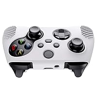 Vista 7 de eXtremeRate PlayVital White 3D Studded Edition Anti-slip Silicone Cover Skin for Xbox Series XS Controller, Soft Rubber Case Protector for Xbox Core