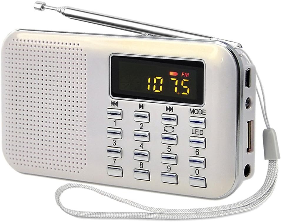 White Portable Rechargeable Electronic Audio Bible Blayer 8G NIV Version with Praise Poetry and Sermon