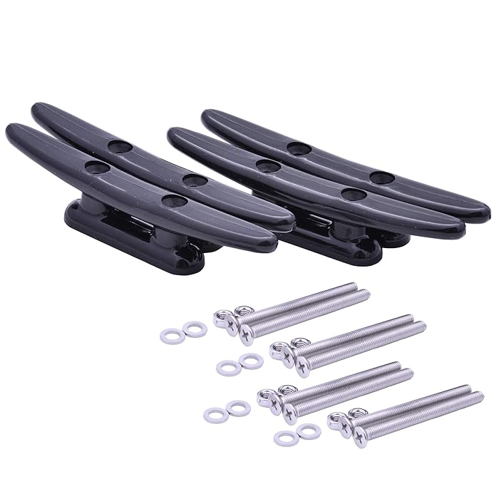 Buy SUNOOM Boat Dock Cleats 6 Inch Nylon Boat Cleat,Black Boat Cleats