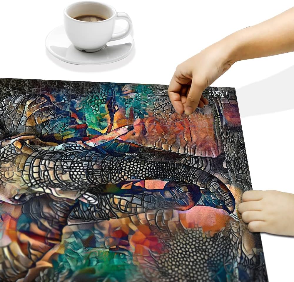 Ingooood Jigsaw Puzzle 1000 Pieces- Fantasy Series - Multicolored Elephant - Entertainment Toys for Adult Special Graduation or Birthday Gift Home Decor