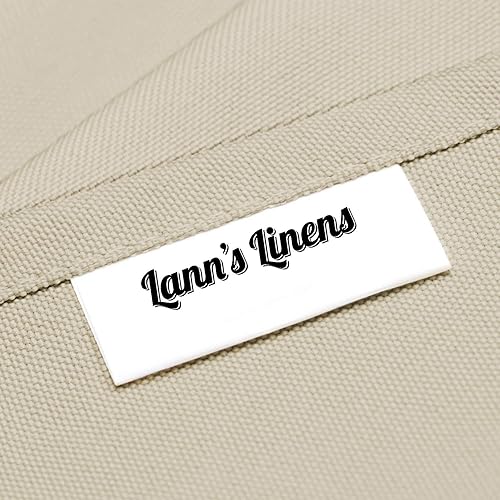 Miniatura 5 de Lann's Linens - Mantel rectangular de tela de poliéster de primera calidad para bodas, banquetes y restaurantes