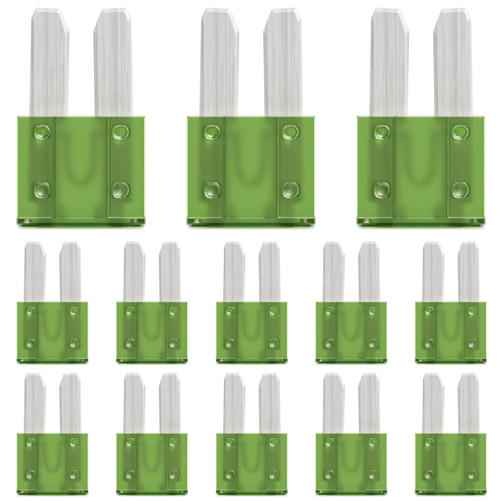 ALLECIN 30 Amp Micro2 Fuse 30Amp Micro 2 Car Fuses 30A Automotive APT ATR Blade Fusibles para Autos for RV Vehicle Truck Motorcycle Boat (Pack of 30Pcs)-image-19