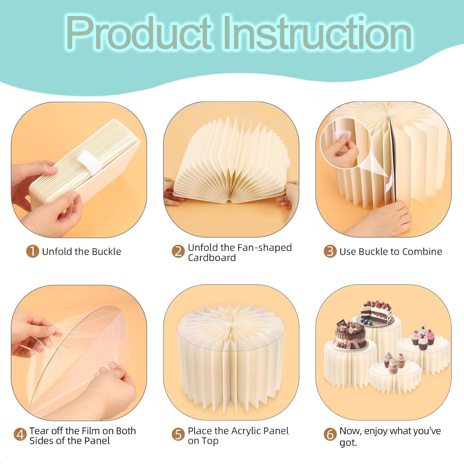 4 Pcs Buffet Risers Food Risers for Buffet Table Display as Buffet Risers and Stands Food Risers Cupcake Stands Cupcake Display for Party Table Stands ，Including 7.9", 5.9", 3.9" 2.8" (White, 4pcs/A)